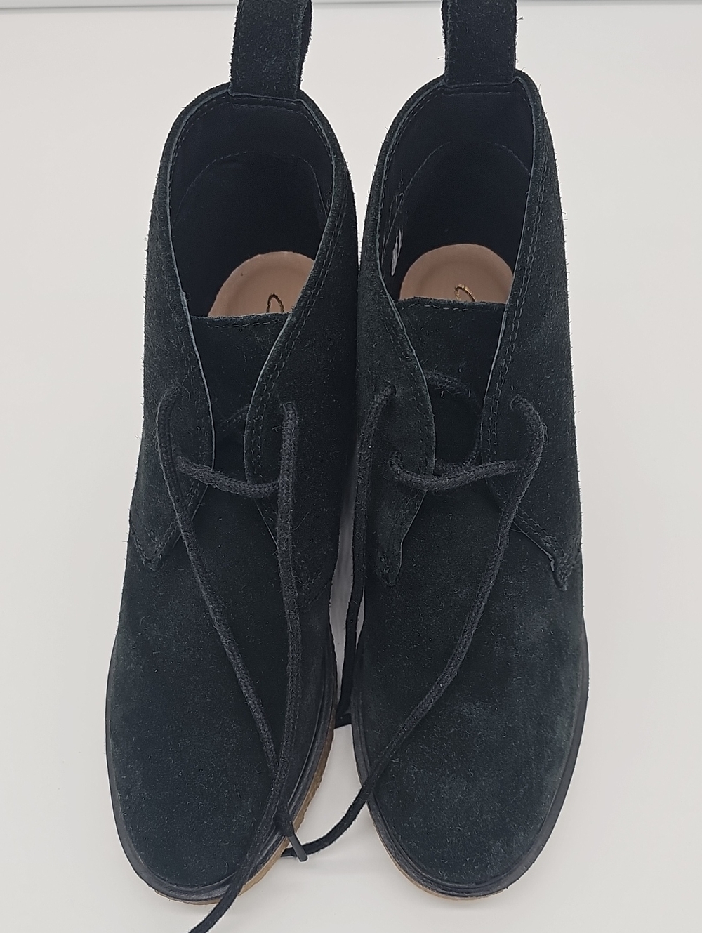 Clarks Black Suede Boots Size 7.5